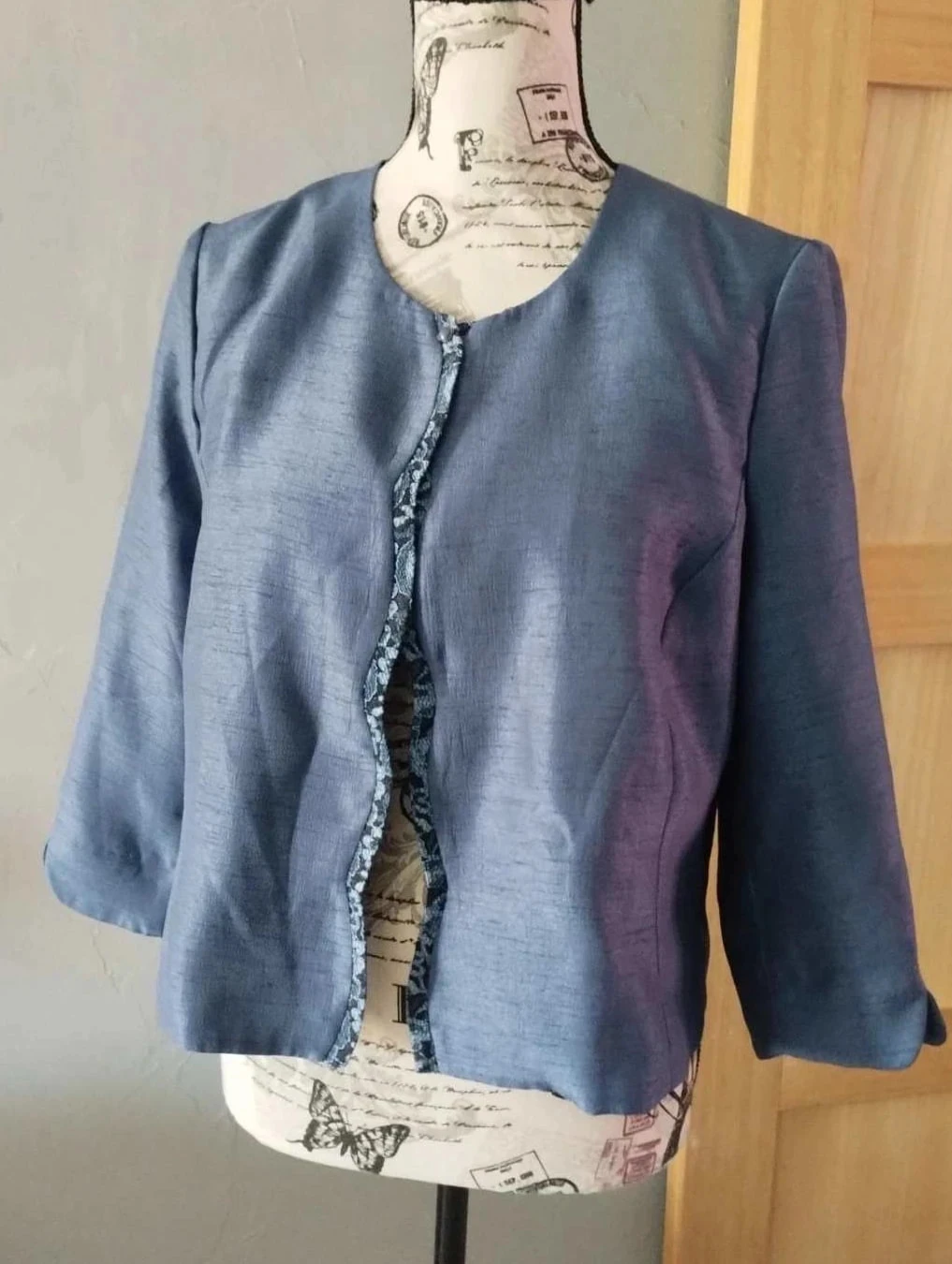 Veste bleu/turquoise, gd, T44